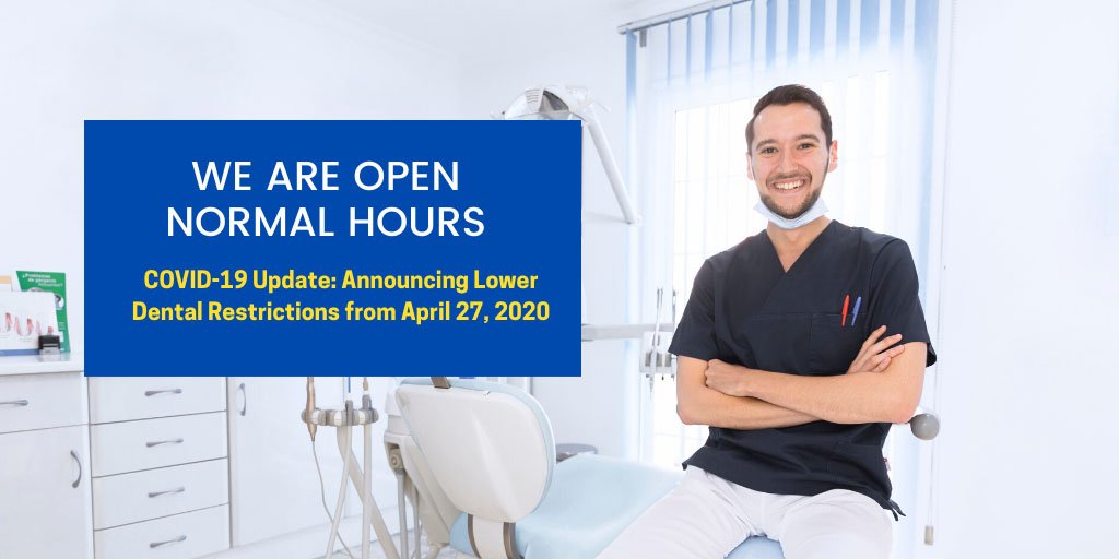 announcing eased dental restrictions from 27 april 2020 leederville